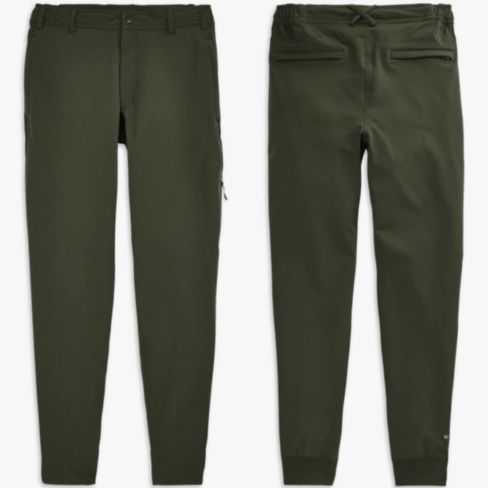 NEW Mack Weldon Radius Pants Green‎ Size Large Technical Performance Casual Pant